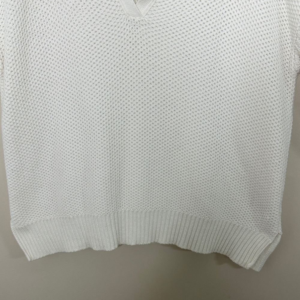 Lauren Ralph Lauren V-Neck Sweater in White Size XL - Picture 5 of 11